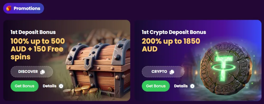 Spinando Casino Bonuses